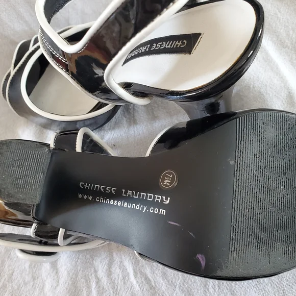 Chinese Laundry Black and White Heels - Picture 7 of 8